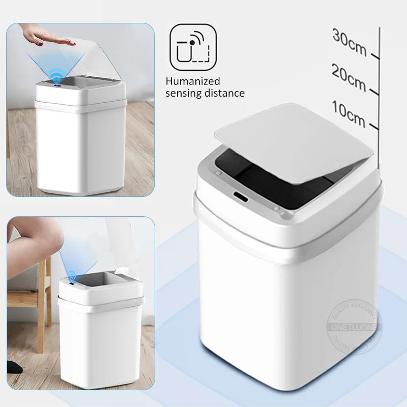 15L Automatic Touchless Trash Cans Infrared Motion Sensor with Lid for Kitchen Bathroom Office Bedroom
15L Automatic Touchless Trash Cans Infrared Motion Sensor with Lid for Kitchen Bathroom Office Bedroom