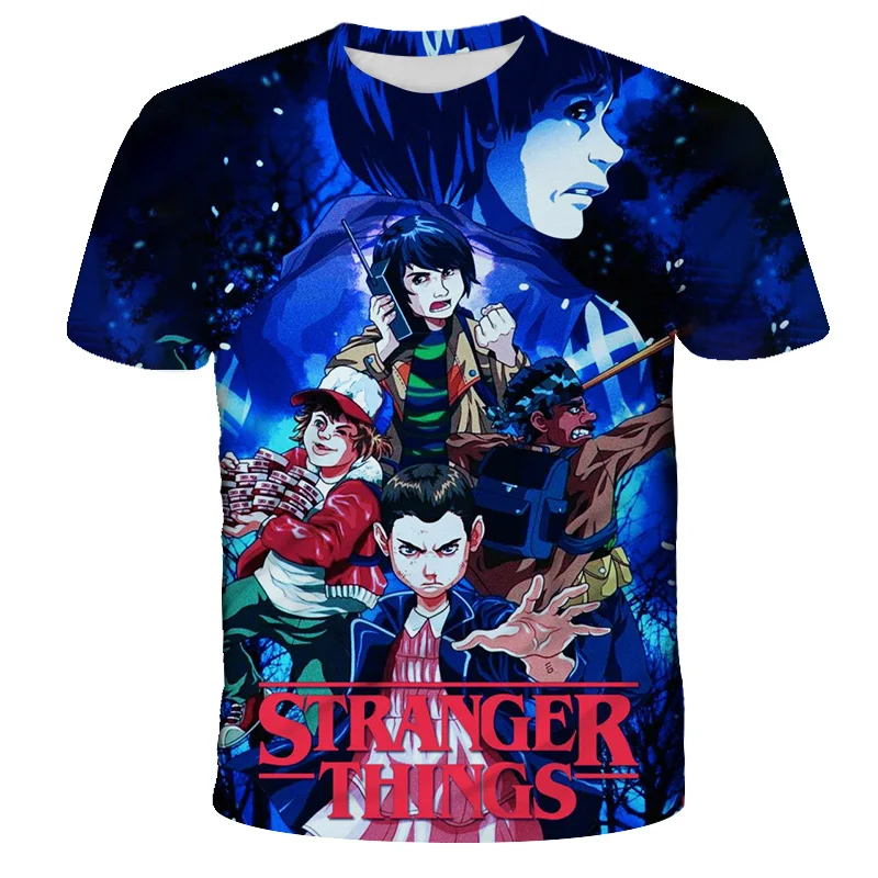 Children's Clothing Tops Anime 3D Printing O-neck T-shirt Funny Cartoon Strange Things Characters Girls Boys 4T-14T 
Children's Clothing Tops Anime 3D Printing O-neck T-shirt Funny Cartoon Strange Things Characters Girls Boys 4T-14T