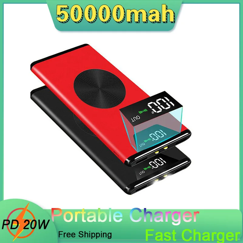 Power Bank 50000mAh Portable Charging PowerBank 50000MAh PD 20W PoverBank External Battery Charger For Xiaomi IPhone Samsung
Power Bank 50000mAh Portable Charging PowerBank 50000MAh PD 20W PoverBank External Battery Charger For Xiaomi IPhone Samsung