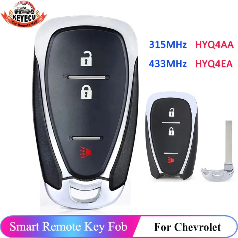 Ключ KEYECU HYQ4AA HYQ4EA с 3 кнопками для Chevrolet Cruze, блейзер Spark Sonic Equinox 2016-2020, Бесконтактный дистанционный ключ-брелок от машины
Ключ KEYECU HYQ4AA HYQ4EA с 3 кнопками для Chevrolet Cruze, блейзер Spark Sonic Equinox 2016-2020, Бесконтактный дистанционный ключ-брелок от машины