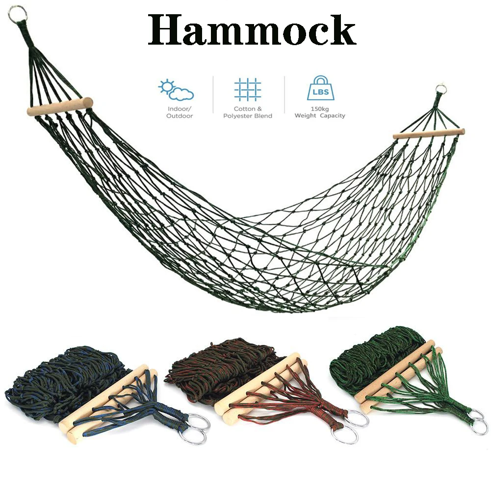 210 * 100cm Portable hammock Nylon Mesh Hammock Net Sleeping Bed For Outdoor Patio Porch Garden Travel Camping Blue Green Red
210 * 100cm Portable hammock Nylon Mesh Hammock Net Sleeping Bed For Outdoor Patio Porch Garden Travel Camping Blue Green Red