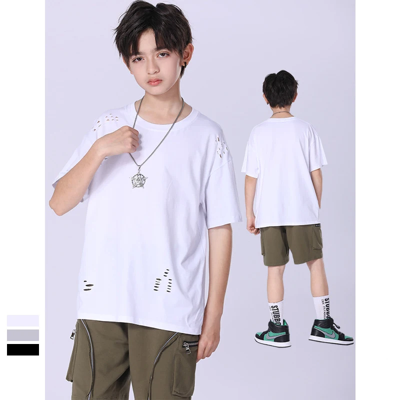 Boys and Girls T-shirt 2021 Summer New Fashion Cotton Ripped Tops for Boys Clothes White Short Sleeve t shirt for Teens Costume
Boys and Girls T-shirt 2021 Summer New Fashion Cotton Ripped Tops for Boys Clothes White Short Sleeve t shirt for Teens Costume