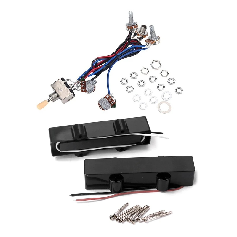 1x Electric Guitar Wiring Harness Kit, 2T2V 3 Way Toggle Switch & 1Set Jb Bass Guitar Pickups Open Style Pickups
1x Electric Guitar Wiring Harness Kit, 2T2V 3 Way Toggle Switch & 1Set Jb Bass Guitar Pickups Open Style Pickups