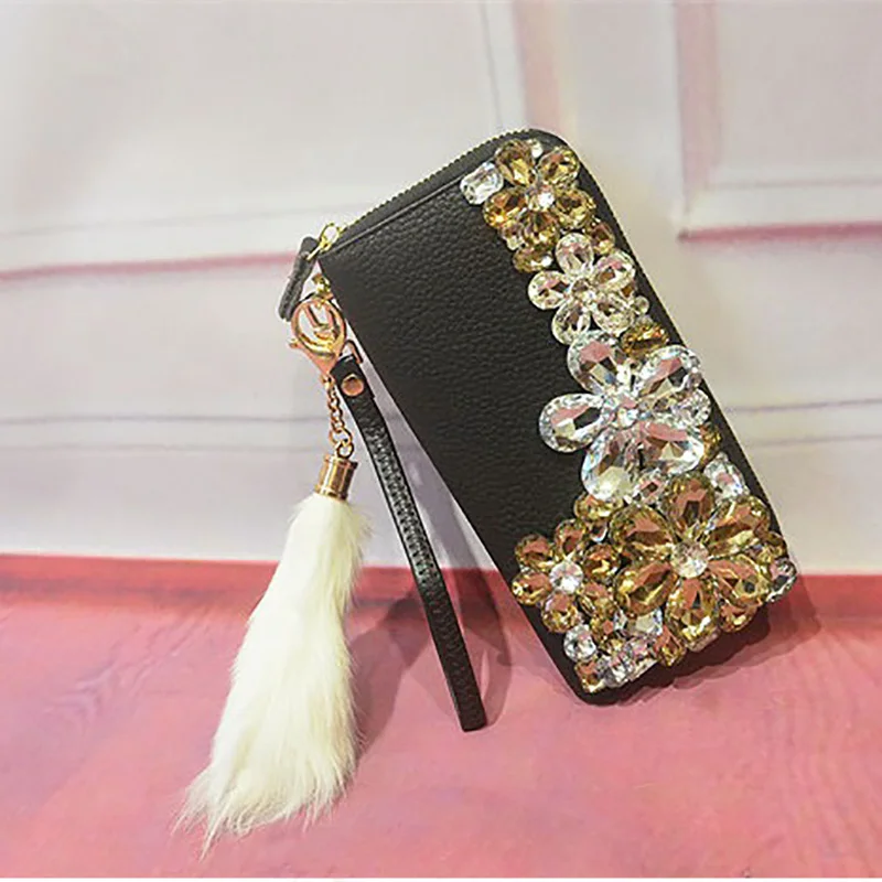 Women Wallet Crystal Totes Handbag Clutch Bags Black Luxury Flower Genuine Leather Wedding Purse Leather Card Holder Ladies Bags
Women Wallet Crystal Totes Handbag Clutch Bags Black Luxury Flower Genuine Leather Wedding Purse Leather Card Holder Ladies Bags