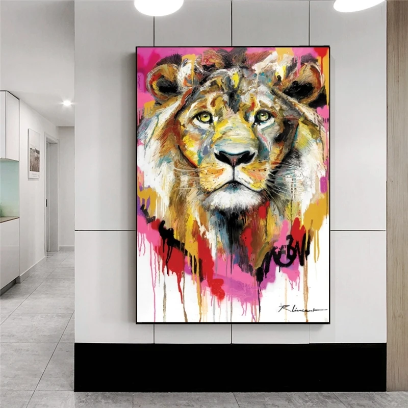 Watercolor Lion Animal Oil Painting Canvas Painting Posters and Print Wall Art for Living Room Home Decor (No Frame)
Watercolor Lion Animal Oil Painting Canvas Painting Posters and Print Wall Art for Living Room Home Decor (No Frame)