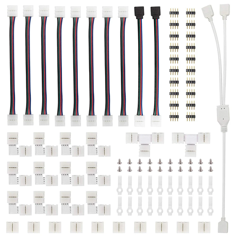 95pcs 5050 4 Pins RGB LED tape Connector plug power Splitter Cable 4pin needle female Connector wire for RGB Led Strip Light
95pcs 5050 4 Pins RGB LED tape Connector plug power Splitter Cable 4pin needle female Connector wire for RGB Led Strip Light