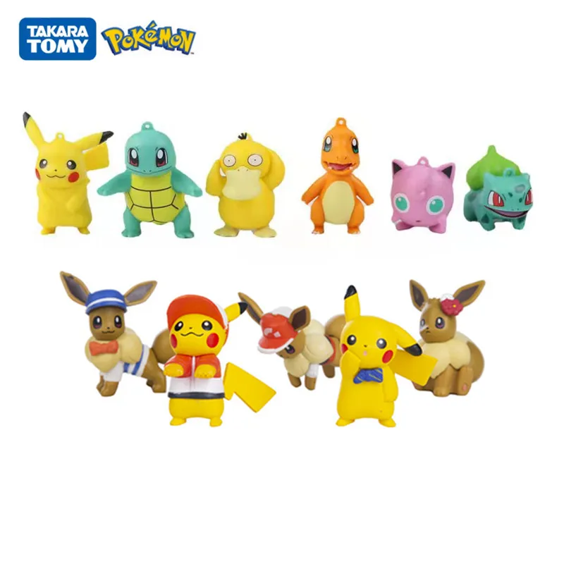 4-6Cm Pokemon Set Pikachu Psyduck Eevee Hot Cartoons Movie Anime Figures Collection Pet Action Model Kids Toys Xmas Gift
4-6Cm Pokemon Set Pikachu Psyduck Eevee Hot Cartoons Movie Anime Figures Collection Pet Action Model Kids Toys Xmas Gift