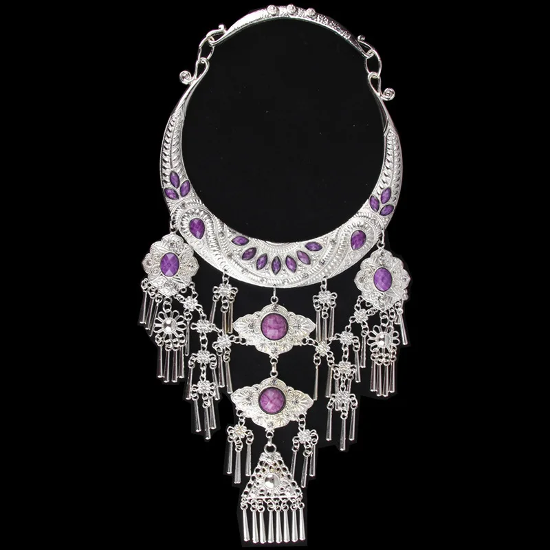 NECKLACES & PENDANTS YUNNAN EXAGGERATION ETHNIC CLASSIC PENDANTS ORIGINAL PALACE RETRO BIG COLLAR MIAO SILVER DANCE ACCESSORIES
NECKLACES & PENDANTS YUNNAN EXAGGERATION ETHNIC CLASSIC PENDANTS ORIGINAL PALACE RETRO BIG COLLAR MIAO SILVER DANCE ACCESSORIES
