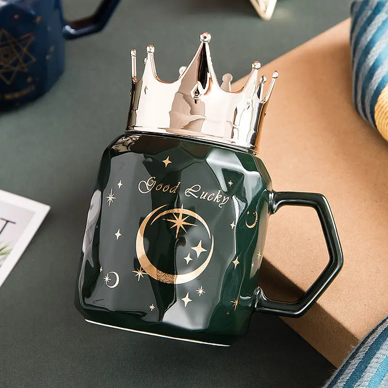 Golden Crown Coffee Mug Creative 3D Diamond Body High Quality Ceramic Thermos Mug, Exquisite StarBuck Coffee Milk Tea Cup
Golden Crown Coffee Mug Creative 3D Diamond Body High Quality Ceramic Thermos Mug, Exquisite StarBuck Coffee Milk Tea Cup