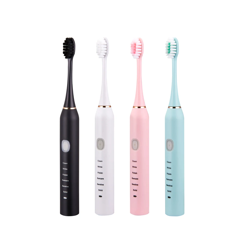 Sonic Electric Toothbrush for Adults Kid 6 Mode Smart Timer Whitening Tooth Brushes IPX7 Waterproof USB Charger Replaceable Head 
Sonic Electric Toothbrush for Adults Kid 6 Mode Smart Timer Whitening Tooth Brushes IPX7 Waterproof USB Charger Replaceable Head