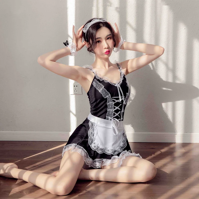 Sweet Maid Outfit Cute Cos Uniform Nightclub Cosplay Japanese Costumes Sexy Lingerie Kawaii Set Lovely Maid Mini Dress Underwear
Sweet Maid Outfit Cute Cos Uniform Nightclub Cosplay Japanese Costumes Sexy Lingerie Kawaii Set Lovely Maid Mini Dress Underwear