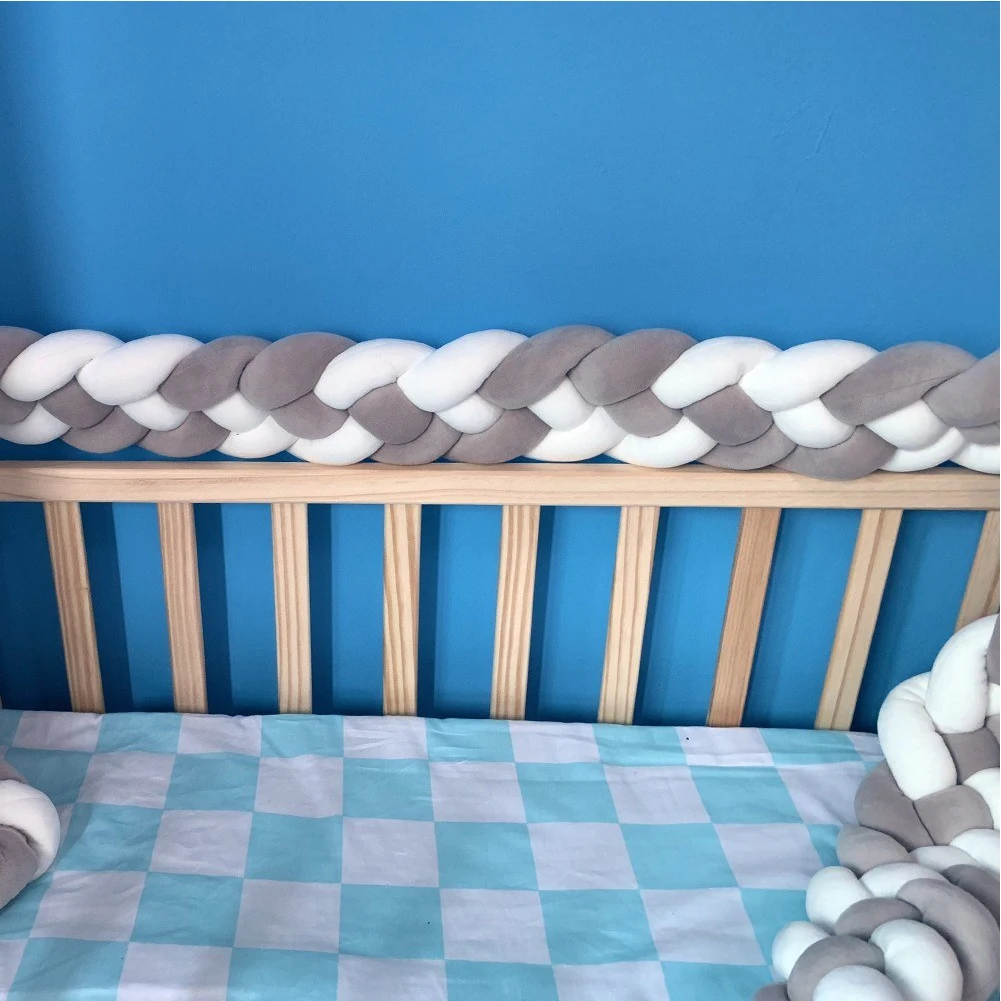 2 Meters Bed Soft Bumper Infants Protector Weaving Knot Plush Pad Cushions Baby Crib Bumper Crib Bumper
2 Meters Bed Soft Bumper Infants Protector Weaving Knot Plush Pad Cushions Baby Crib Bumper Crib Bumper