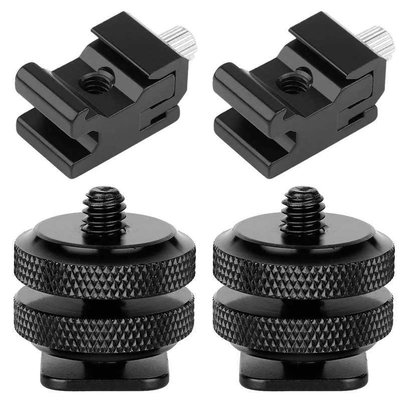 4 Pack Camera Combo Pack Hot Shoe Mount Adapter Cold Shoe Mount Adapter 1/4 Inch Hot Shoe Flash Shoe Mount For Dslr Camera
4 Pack Camera Combo Pack Hot Shoe Mount Adapter Cold Shoe Mount Adapter 1/4 Inch Hot Shoe Flash Shoe Mount For Dslr Camera