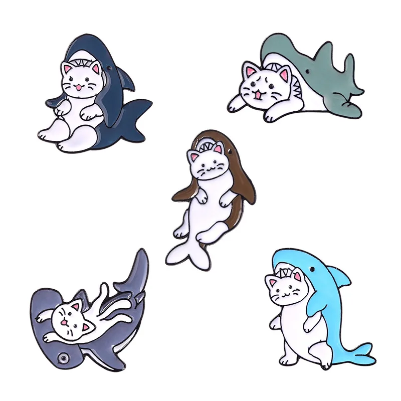 Beluga Brooch Cat Fish Brooch Cute Shark Eat Cat-shaped Brooch Marine Animal World Brooch Shark Cat Brooch Fashion Accessories.
Beluga Brooch Cat Fish Brooch Cute Shark Eat Cat-shaped Brooch Marine Animal World Brooch Shark Cat Brooch Fashion Accessories.