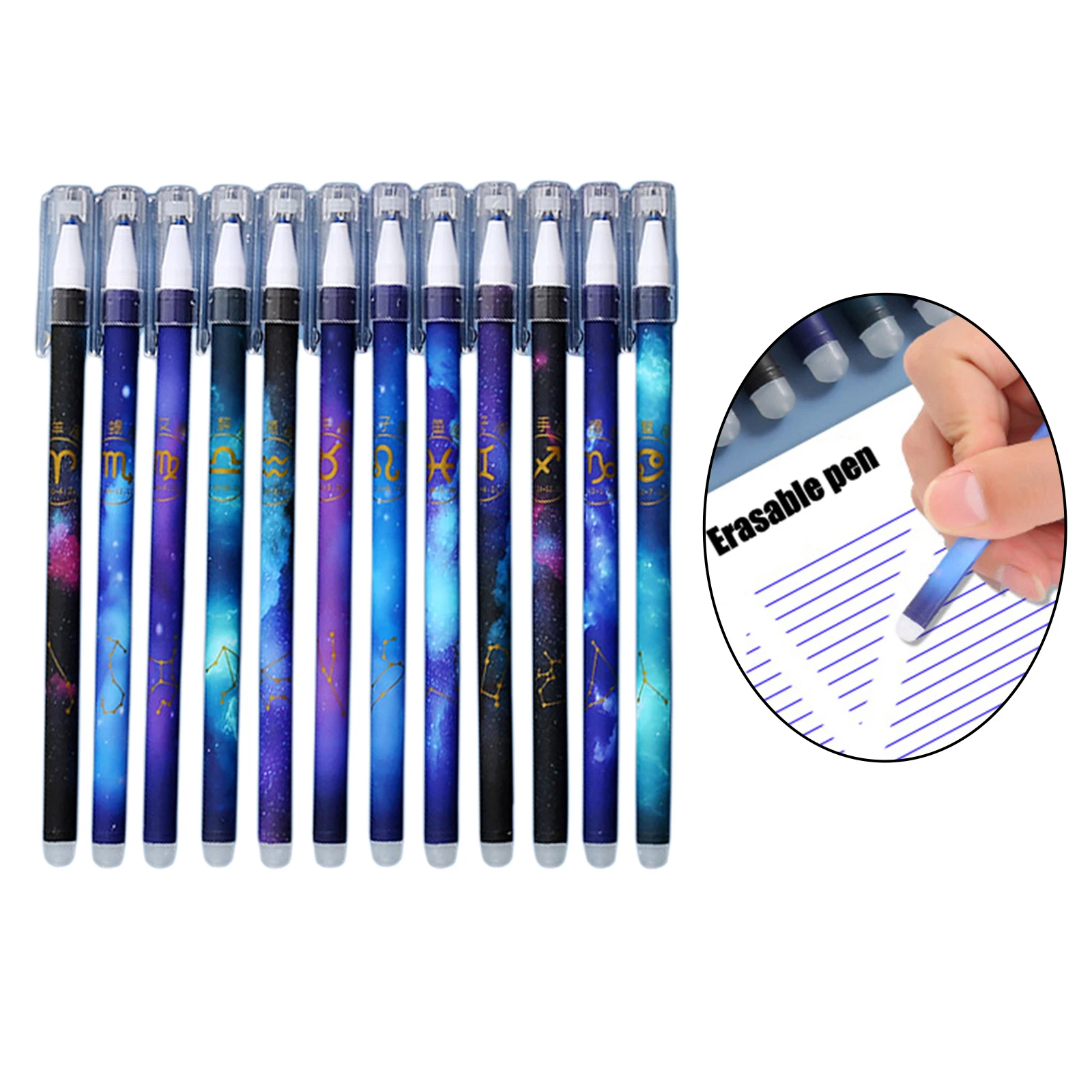 12pcs Constellation Erasable Gel Pen 0.5mm Blue Ink Pen Student Stationery School Writing Office Supplies Gift
12pcs Constellation Erasable Gel Pen 0.5mm Blue Ink Pen Student Stationery School Writing Office Supplies Gift