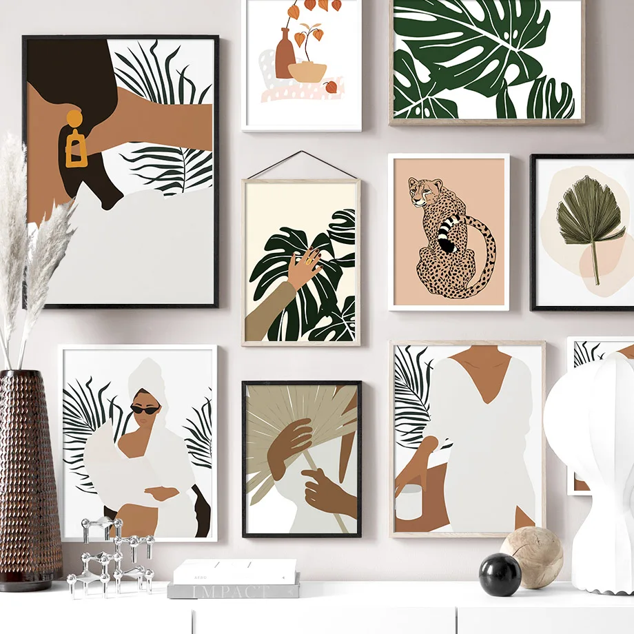 Wall Art Canvas Painting Abstract Girl Earring Monstera Leopard Nordic Posters And Prints Wall Pictures For Living Room Decor
Wall Art Canvas Painting Abstract Girl Earring Monstera Leopard Nordic Posters And Prints Wall Pictures For Living Room Decor