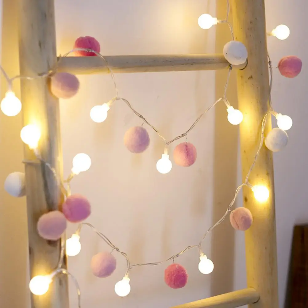 LED Round Wool Ball String Lights Christmas Garland Fairy Lighting Strings Girl Heart Bedroom Wedding Shop Xmas Party Home Decor
LED Round Wool Ball String Lights Christmas Garland Fairy Lighting Strings Girl Heart Bedroom Wedding Shop Xmas Party Home Decor