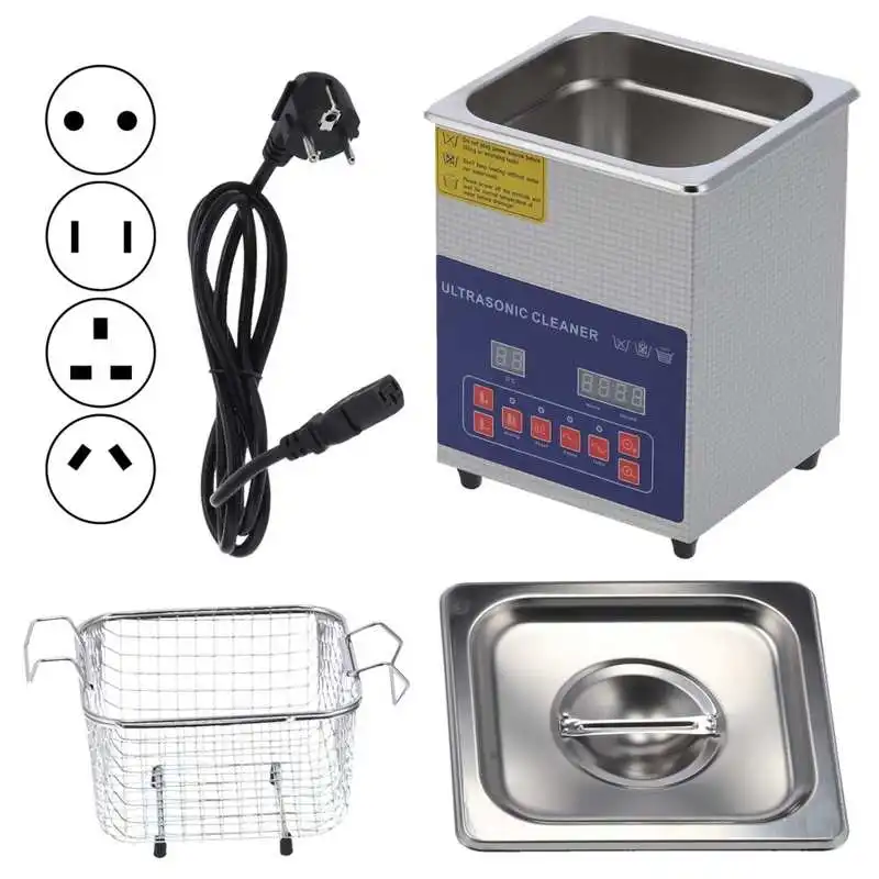 Ultrasonic Cleaner Ultrasonic Cleaner 2L Dual Frequency 40KHz/33KHz Cleaning Machine with Heating Timing MH-010G
Ultrasonic Cleaner Ultrasonic Cleaner 2L Dual Frequency 40KHz/33KHz Cleaning Machine with Heating Timing MH-010G