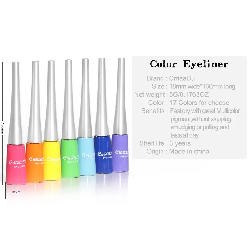 Colorful liquid eyeliner pen smooth texture waterproof eyeliner sexy beauty cosmetics tool drop shipping
Colorful liquid eyeliner pen smooth texture waterproof eyeliner sexy beauty cosmetics tool drop shipping