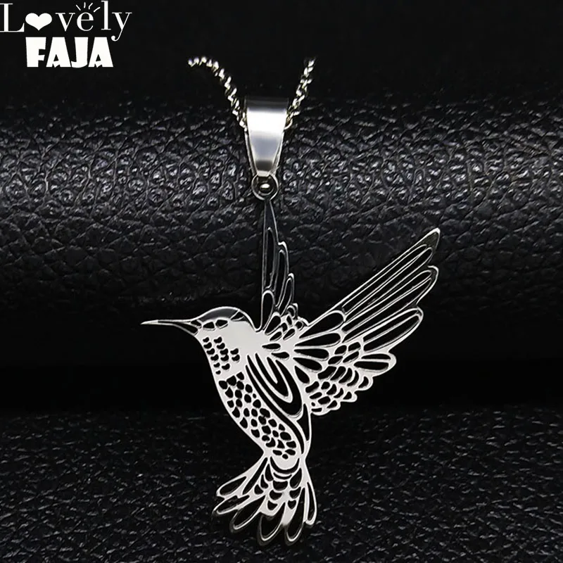 Hummingbird Pendant Stainless Steel Necklaces for Women Bird Necklace Hummingbird colibri Jewelry acero inoxidable joyeria N742
Hummingbird Pendant Stainless Steel Necklaces for Women Bird Necklace Hummingbird colibri Jewelry acero inoxidable joyeria N742