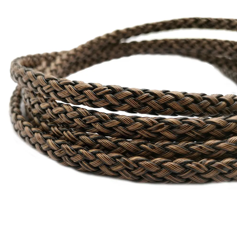 Braided Leather Cord Distressed Brown PU Faux 8mmx5mm Oval Fiber Leather Strap Jewelry Making
Braided Leather Cord Distressed Brown PU Faux 8mmx5mm Oval Fiber Leather Strap Jewelry Making