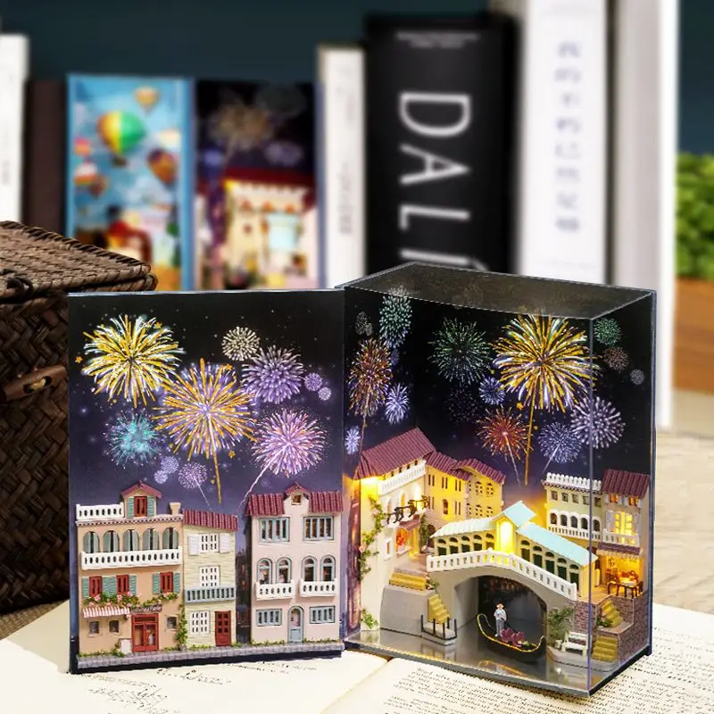 Dollhouse Wooden Book Nook Inserts Art Bookends DIY Bookshelf Miniature Doll House Diy Dollhouse Casa Toys For Kids
Dollhouse Wooden Book Nook Inserts Art Bookends DIY Bookshelf Miniature Doll House Diy Dollhouse Casa Toys For Kids