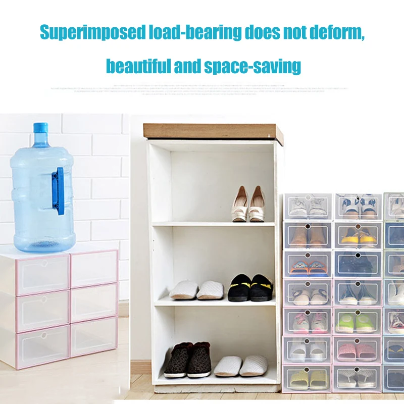 Transparent Plastic Shoe Box Flip Design Shoe Storage Artifact Home Storage Tool uacr Shoe Hanger Clothing Wardrobe Storage New
Transparent Plastic Shoe Box Flip Design Shoe Storage Artifact Home Storage Tool uacr Shoe Hanger Clothing Wardrobe Storage New