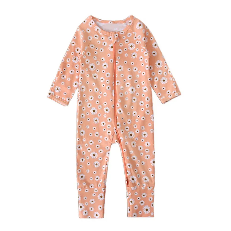 Детский осенний комбинезон с цветочным принтом, с круглым вырезом и длинным рукавом, комбинезон на молнии для маленьких девочек от 0 до 24 мес... 
Детский осенний комбинезон с цветочным принтом, с круглым вырезом и длинным рукавом, комбинезон на молнии для маленьких девочек от 0 до 24 мес...