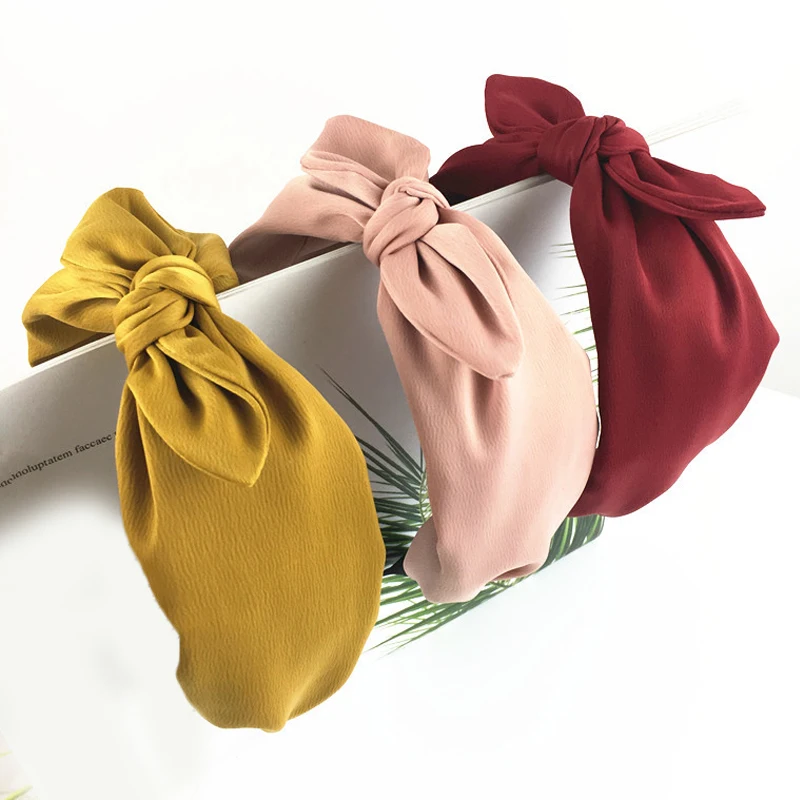 Cute Rabbit Ears Headband Retro Vintage Women Girl Hair Hoop Band Solid Color Satin Bow Head Hoop Bezel Haar Hair Accessories
Cute Rabbit Ears Headband Retro Vintage Women Girl Hair Hoop Band Solid Color Satin Bow Head Hoop Bezel Haar Hair Accessories