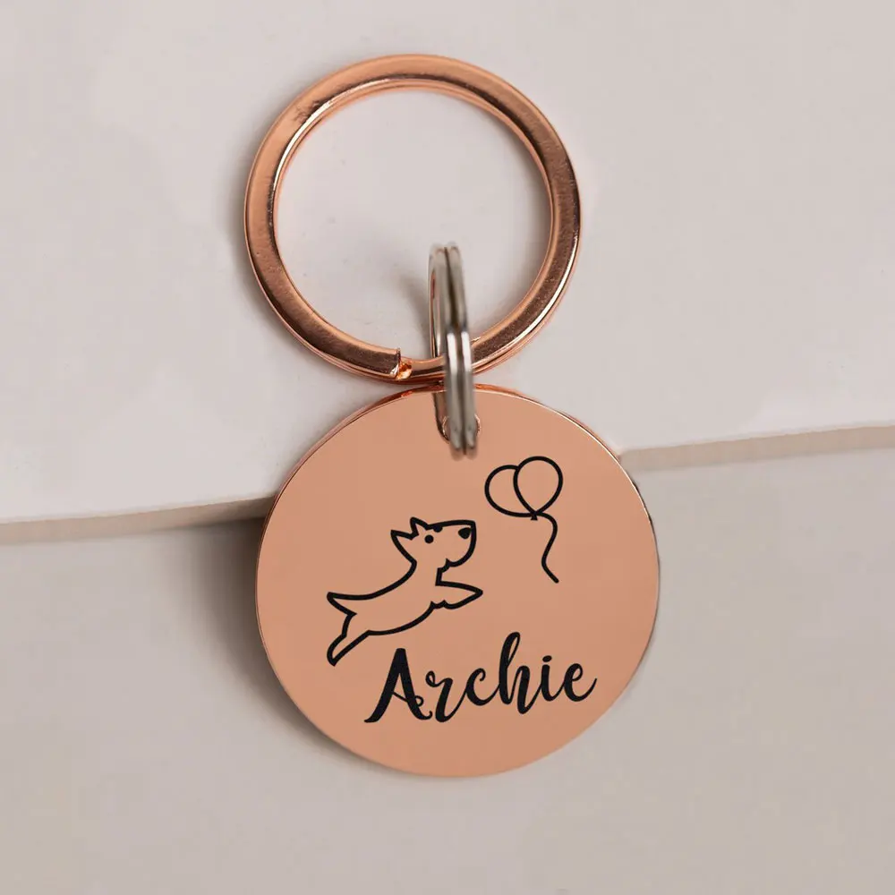Cats Dogs ID Tags Flower Wreath Custom for Small and Large Pet Collar Accessories Name Charm Engraved Double Sided
Cats Dogs ID Tags Flower Wreath Custom for Small and Large Pet Collar Accessories Name Charm Engraved Double Sided