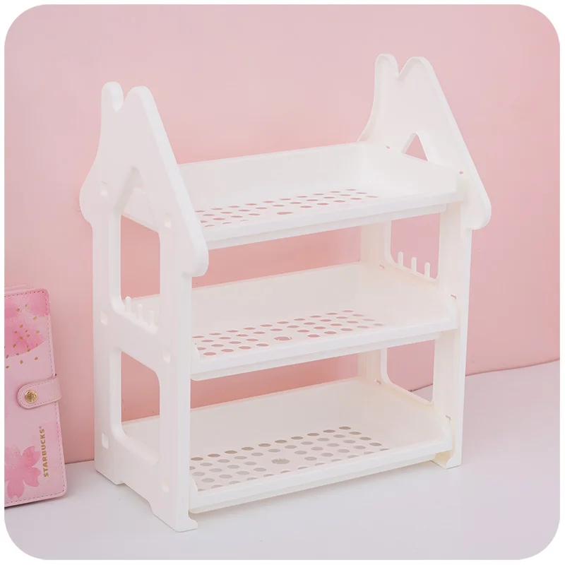 Cute Assembly desktop organizers Storage Box Bathroom Plastic Shelf Cable Storage makeup holder Home Doll House Decor
Cute Assembly desktop organizers Storage Box Bathroom Plastic Shelf Cable Storage makeup holder Home Doll House Decor