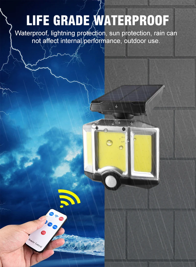Human Induction Street Lamp Remote Control Light Courtyard Lighting Solar Sensor Wall-Light Lithium Battery Waterproof LED Bulbs
Human Induction Street Lamp Remote Control Light Courtyard Lighting Solar Sensor Wall-Light Lithium Battery Waterproof LED Bulbs