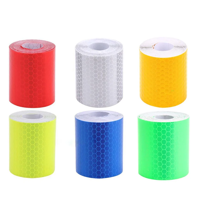 

5cm*1m Bike Body Reflective Safety Stickers Reflective Safety Warning Conspicuity Tape Film Sticker Strip Bicycle Accessories