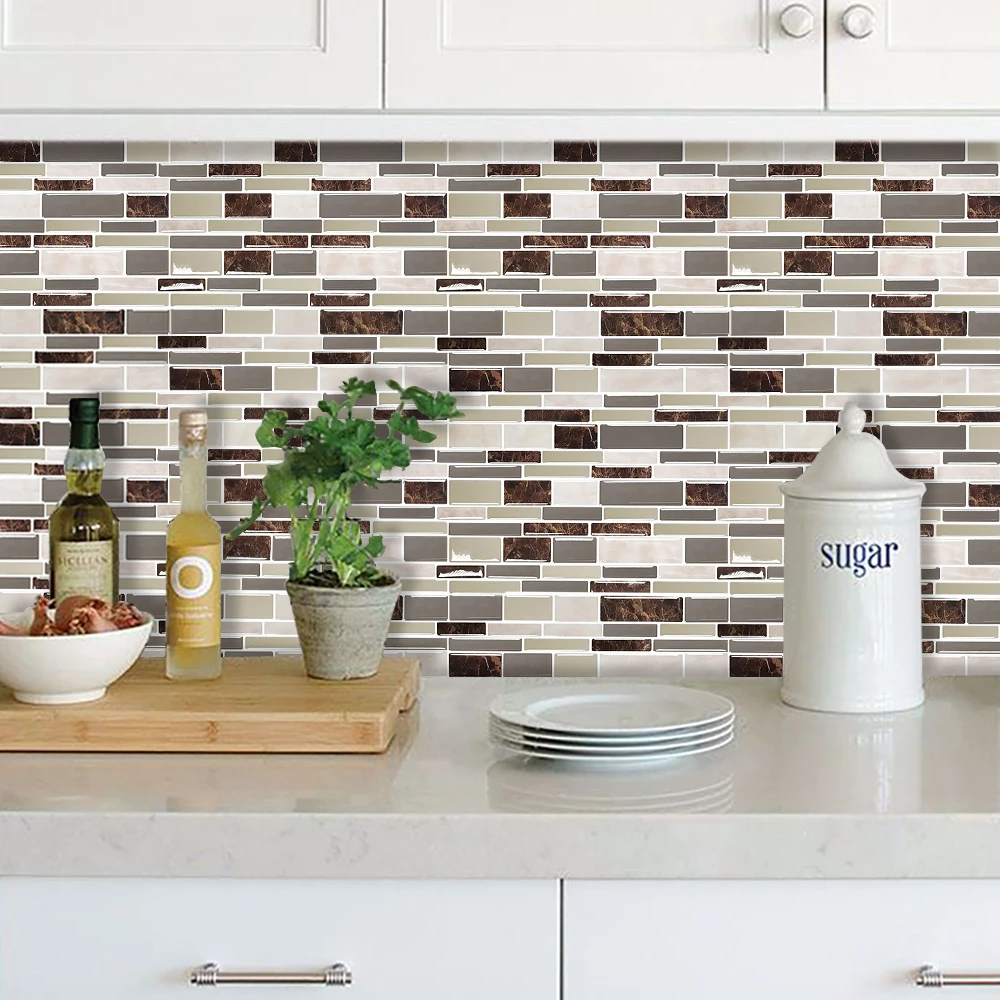Oblong DIY Waterproof Self Adhesive Backsplash Kitchen Sticker Peel And Stick Wall Tiles--1 Sheet
Oblong DIY Waterproof Self Adhesive Backsplash Kitchen Sticker Peel And Stick Wall Tiles--1 Sheet