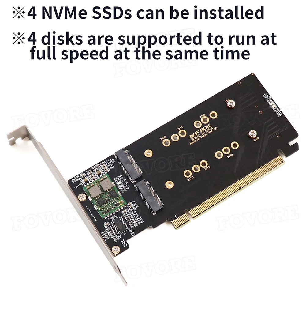 M.2 X16 TO 4X NVME PCIE3.0 GEN3 X16 TO 4*NVME RAID CARD PCI-E VROC CARD RAID Hyper M.2X16 M2X16 4X X4 NVME*4 RAID
M.2 X16 TO 4X NVME PCIE3.0 GEN3 X16 TO 4*NVME RAID CARD PCI-E VROC CARD RAID Hyper M.2X16 M2X16 4X X4 NVME*4 RAID