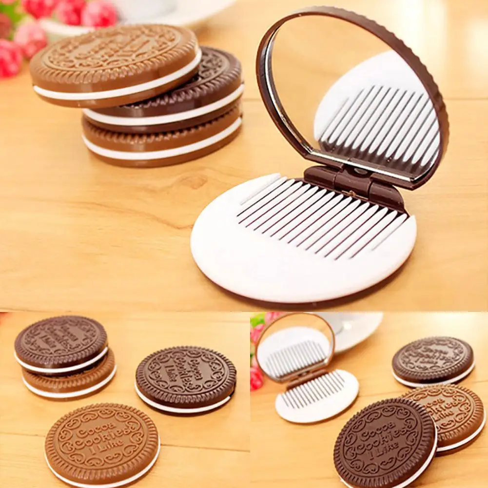 Cute Chocolate Sandwich Biscuit Shaped Portable Folding Round Makeup Mirror Folding Mirror, Sandwich Biscuit Shape
Cute Chocolate Sandwich Biscuit Shaped Portable Folding Round Makeup Mirror Folding Mirror, Sandwich Biscuit Shape