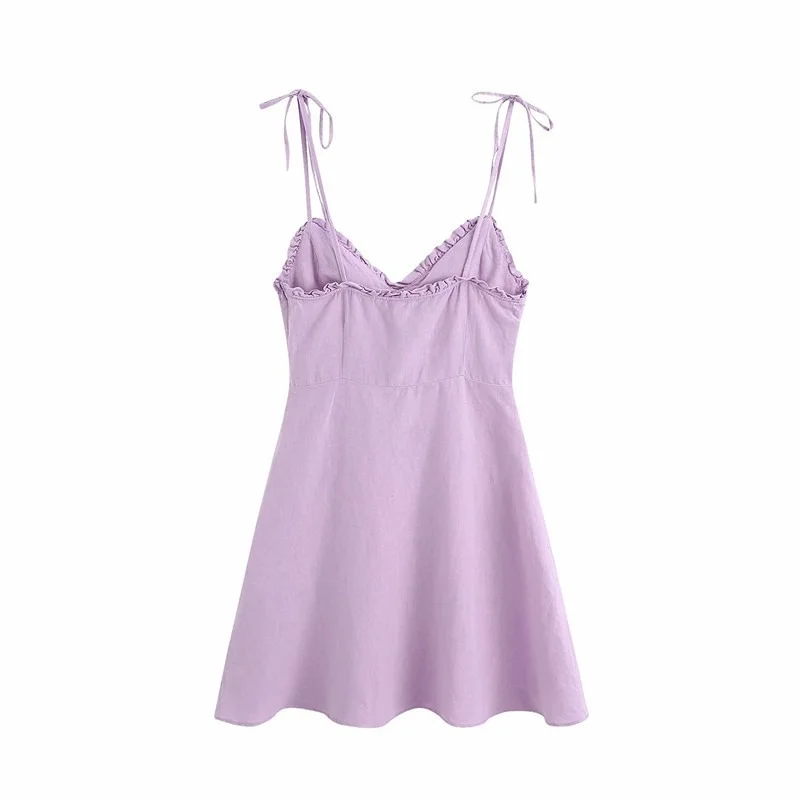 Sexy 2021 Summer Dress Women Cotton Linen V-neck Fungus Button Decoration Strap Mini Dress Sleeveless Street Style Skirts Womens
Sexy 2021 Summer Dress Women Cotton Linen V-neck Fungus Button Decoration Strap Mini Dress Sleeveless Street Style Skirts Womens