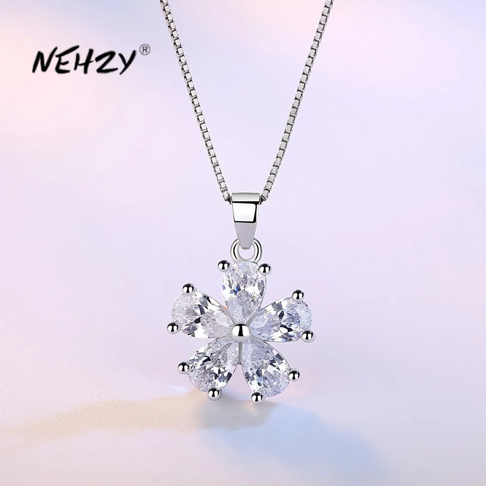 NEHZY S925 штамп серебряные новые женские модные ювелирные изделия Высокое качество простые кристаллы циркония цветок кулон ожерелье длина 45 с...
NEHZY S925 штамп серебряные новые женские модные ювелирные изделия Высокое качество простые кристаллы циркония цветок кулон ожерелье длина 45 с...