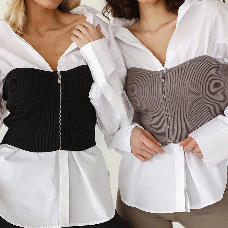 New Hot Girls Women's Wear Qy21072 Zipper Knitted Bra Sexy Slim Fit Vest Inside and Outside Women's Wear
New Hot Girls Women's Wear Qy21072 Zipper Knitted Bra Sexy Slim Fit Vest Inside and Outside Women's Wear
