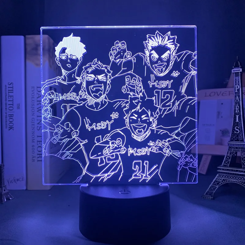 3d-лампа Haikyuu в стиле аниме, детский ночсветильник для спальни, Декор, подарок на день рождения, манга, гаджет, лампа Haikyuu
3d-лампа Haikyuu в стиле аниме, детский ночсветильник для спальни, Декор, подарок на день рождения, манга, гаджет, лампа Haikyuu