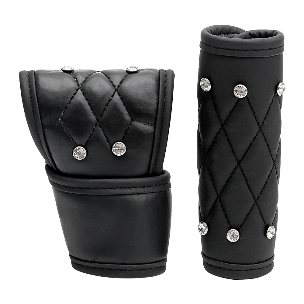 Car Auto Gear Shift Knob Cover Leather Handbrake 2Pcs/Set Hand Brake Gear Cover Universal Crystal Padding
Car Auto Gear Shift Knob Cover Leather Handbrake 2Pcs/Set Hand Brake Gear Cover Universal Crystal Padding