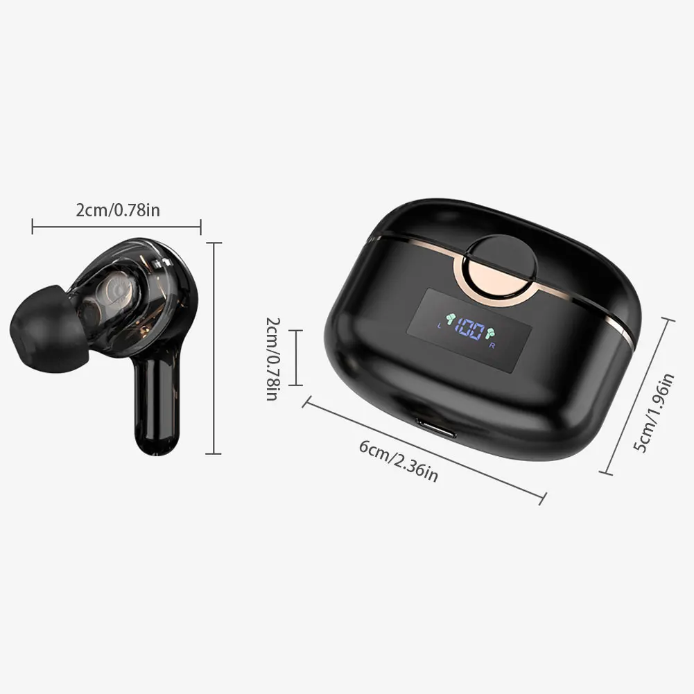 TWS T22 Wireless Earbuds Bluetooth 5.1 Earphones Sport Waterproof In Ear Touch Earphone Bass Stereo Hifi Music Mics Headset
TWS T22 Wireless Earbuds Bluetooth 5.1 Earphones Sport Waterproof In Ear Touch Earphone Bass Stereo Hifi Music Mics Headset