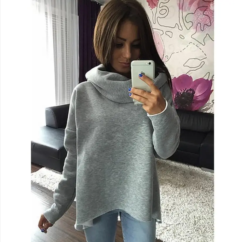 2020 Autumn And Winter Women's Tops Fashion Irregular High Neck Scarf Collar Sweater Casual Lady Clothing
2020 Autumn And Winter Women's Tops Fashion Irregular High Neck Scarf Collar Sweater Casual Lady Clothing