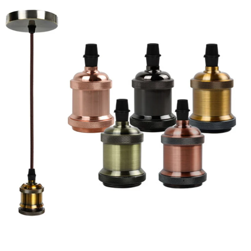 Retro Edison Lamp E27 Base Ceiling Socket Aluminum Lighting Base Accessories Vintage Bulb Holder Pendant Light Base Adapter
Retro Edison Lamp E27 Base Ceiling Socket Aluminum Lighting Base Accessories Vintage Bulb Holder Pendant Light Base Adapter