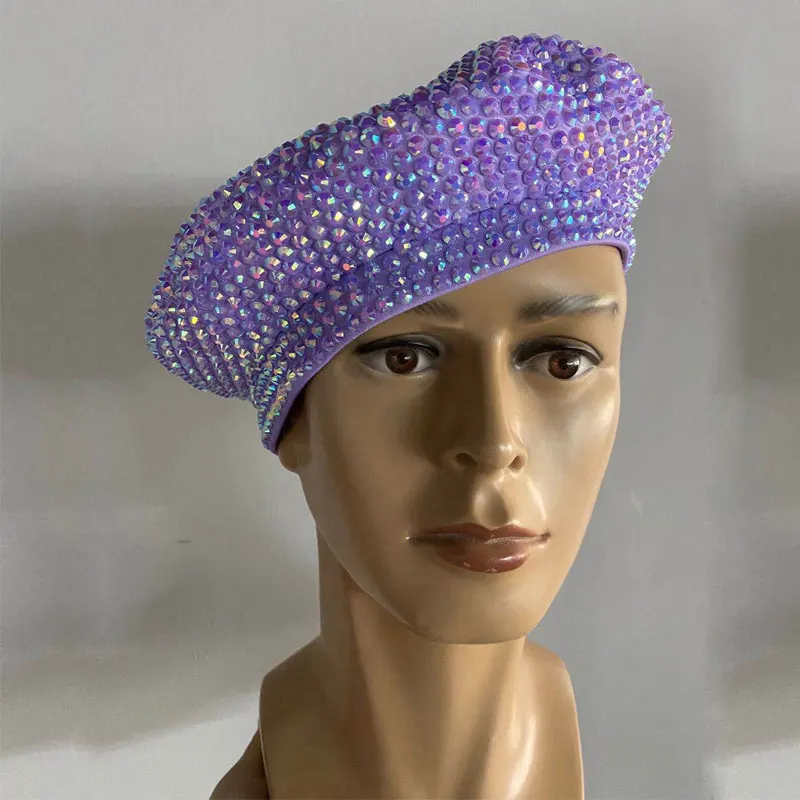 Fashion full rhinestone beret hat Bar nightclub DJ DS GOGO dance accessories stage Catwalk drag queen wear
Fashion full rhinestone beret hat Bar nightclub DJ DS GOGO dance accessories stage Catwalk drag queen wear