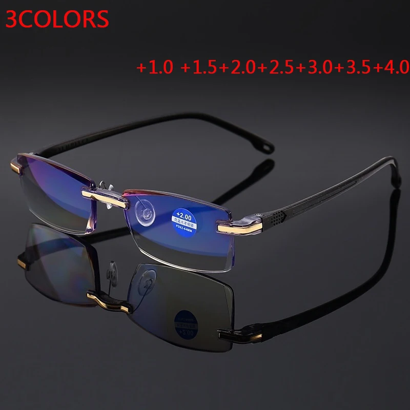 High-Grade Coating Frameless Finished Reading Glasses Women Anti-Blue Light Prescription Eyeglasses +1 +1.5 +2 +2.5 +3 +3.5 +4.0
High-Grade Coating Frameless Finished Reading Glasses Women Anti-Blue Light Prescription Eyeglasses +1 +1.5 +2 +2.5 +3 +3.5 +4.0