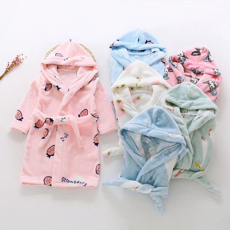 Cartoon Kids Robes Flannel Child Boys Girls Robes Lovely Animal Hooded Bath Robes Long Sleeve Baby Boy Bathrobe Child Clothing
Cartoon Kids Robes Flannel Child Boys Girls Robes Lovely Animal Hooded Bath Robes Long Sleeve Baby Boy Bathrobe Child Clothing