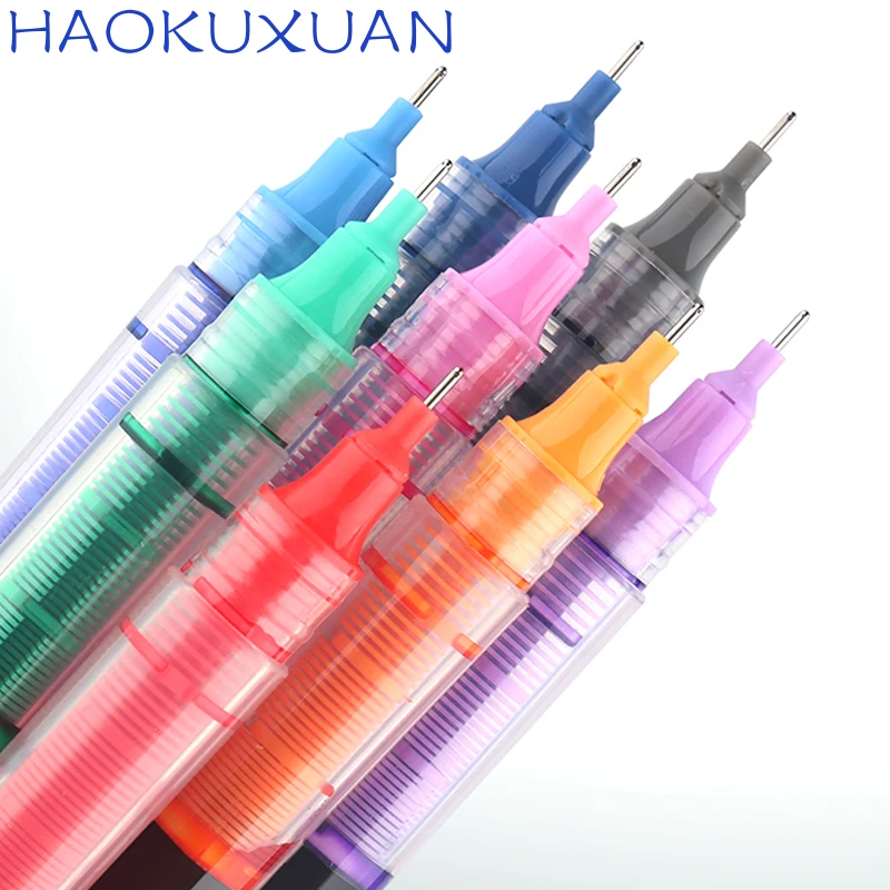 8 Colors Ink Straight Liquid Gel Pen Set Colorful Liquid Roller Pen 0.5mm Rollerball Pens Artistic School Office Stationery
8 Colors Ink Straight Liquid Gel Pen Set Colorful Liquid Roller Pen 0.5mm Rollerball Pens Artistic School Office Stationery