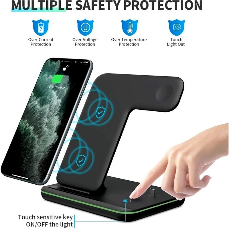 iLEPO 3 in 1 Wireless Charger Stand For iPhone13 12 Pro Max Mini 11 Plus IWatch Airpods Mobile Phone Charger Fashion Fast Chargi
iLEPO 3 in 1 Wireless Charger Stand For iPhone13 12 Pro Max Mini 11 Plus IWatch Airpods Mobile Phone Charger Fashion Fast Chargi