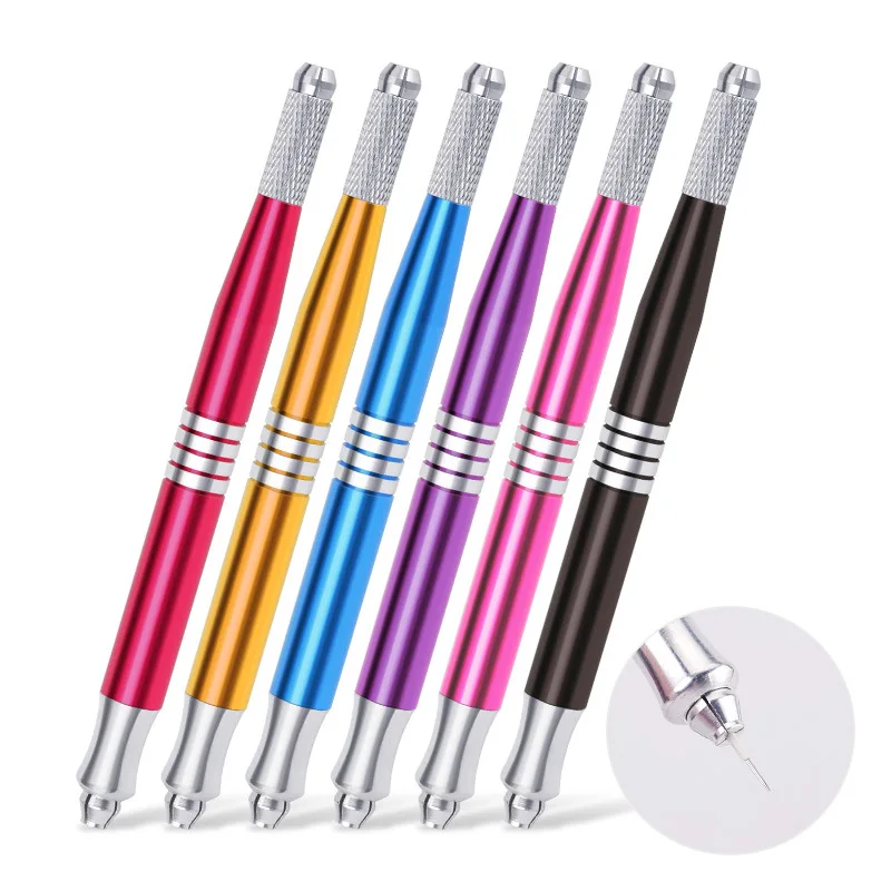Manual Tattoo Eyebrow Pens For Permanent Makeup Supplies Durable Aluminum Pen With Lock-Pin Tech Tattoo Microblading Pen
Manual Tattoo Eyebrow Pens For Permanent Makeup Supplies Durable Aluminum Pen With Lock-Pin Tech Tattoo Microblading Pen